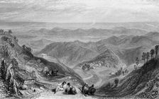 Mussooree and the Dhoon, from Landour 1838. Creator: George Francis White