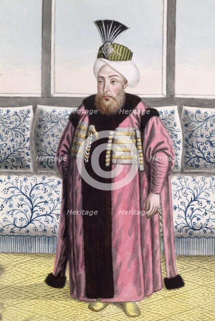 Mustafa II, Ottoman Emperor, (1808). Artist: John Young