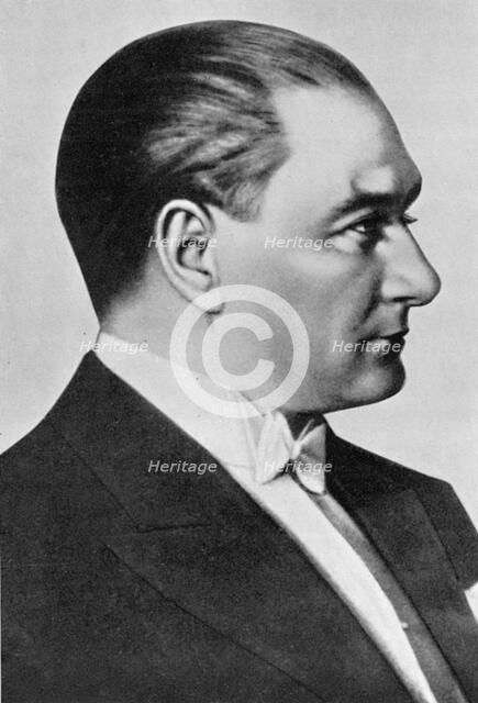 Mustafa Kemal Ataturk (1881-1938), Turkish statesman. Artist: Unknown