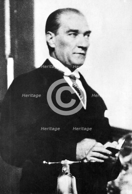 Mustafa Kemal Ataturk (1881-1938), Turkish statesman. Artist: Unknown
