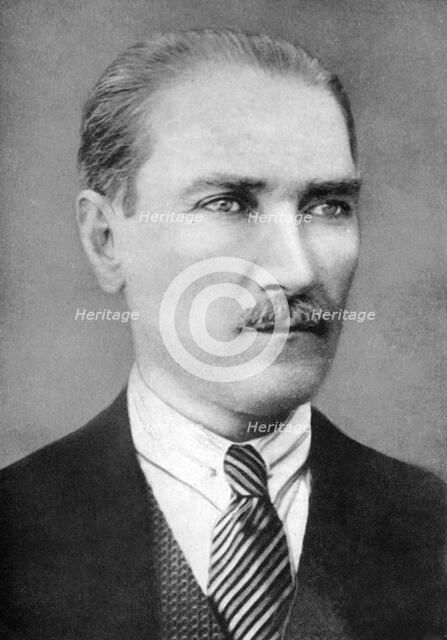 Mustapha Kemal Pasha (1881-1928), Turkish revolutionary, 1926. Artist: Unknown
