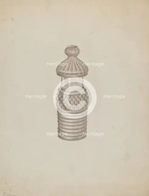 Mustard Pot, 1935/1942. Creator: Michael Fenga.