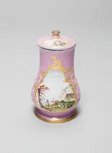 Mustard Pot and Cover, England, c. 1770. Creator: Unknown