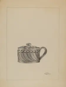 Mustard Pot, c. 1936. Creator: John Tarantino