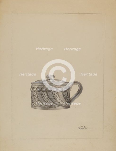 Mustard Pot, c. 1936. Creator: John Tarantino.