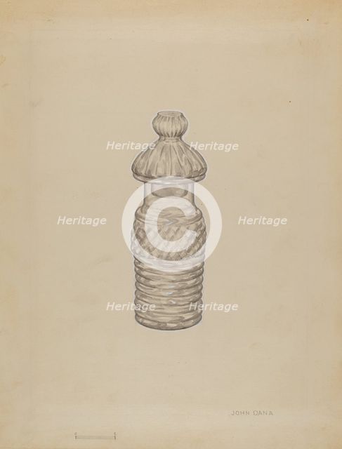 Mustard Pot, c. 1936. Creator: John Dana.