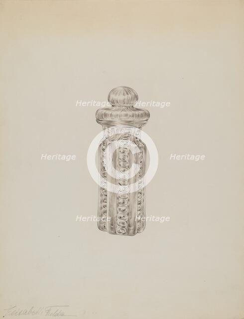 Mustard Pot, c. 1939. Creator: Elisabeth Fulda.