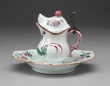 Mustard Pot with Stand, Strasbourg, 1754/1760. Creator: Unknown