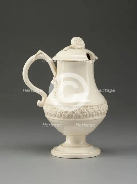 Mustard Pot, Yorkshire, 1780/90. Creator: Leeds Pottery.