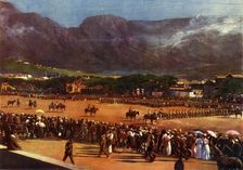 Muster of the Cape Town Guard on the Parade Ground Cape Town, January 12, 1901 1901. Creators: Unknown, Alf S Hosking