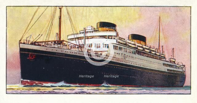 'M.V. Georgic, 1937. Artist: Unknown.