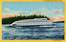 MV Kalakala Puget Sound ferry, Seattle, Washington, USA, 1935