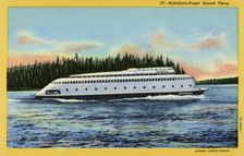 MV Kalakala Puget Sound ferry, Seattle, Washington, USA, 1935