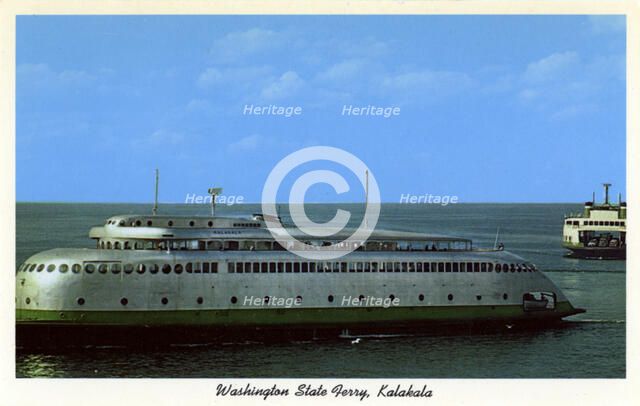 MV 'Kalakala', Washington State ferry, Seattle, Washington, USA, 1959. Artist: Unknown