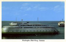 MV Kalakala Washington State ferry, Seattle, Washington, USA, 1959
