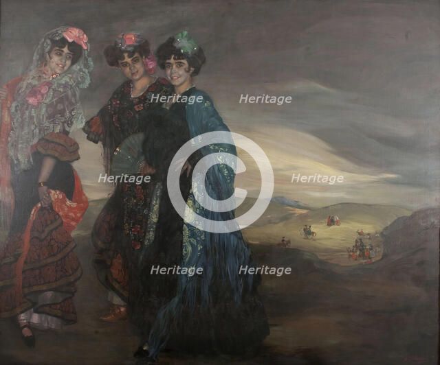My cousins, 1903. Creator: Zuloaga y Zabaleto, Ignacio (1870-1945).