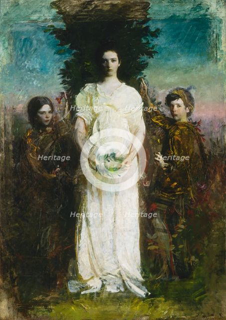 My Children (Mary, Gerald, and Gladys Thayer), ca. 1897. Creator: Abbott Handerson Thayer.