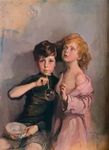 My Children, Stephen and Paul c1910. Artist: Philip A de Laszlo