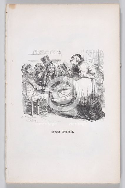 My cure from The Complete Works of Béranger, 1836. Creator: Jean Ignace Isidore Gerard.