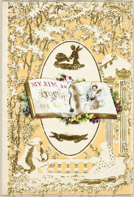 My Aim is Your Heart (valentine), 1840/49. Creator: John Windsor.
