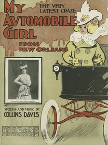 My automobile girl from New Orleans 1900. Creator: Unknown