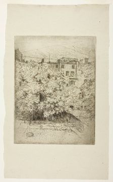 My Back Yard, 1890. Creator: Julian Alden Weir
