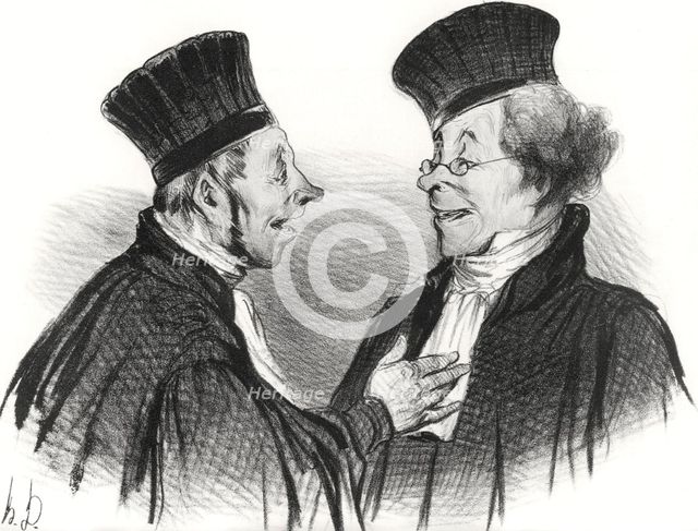 My dear! You fainted... admirably. It really made a lasting impression!, 1838.  Creator: Daumier, Honoré (1808-1879).