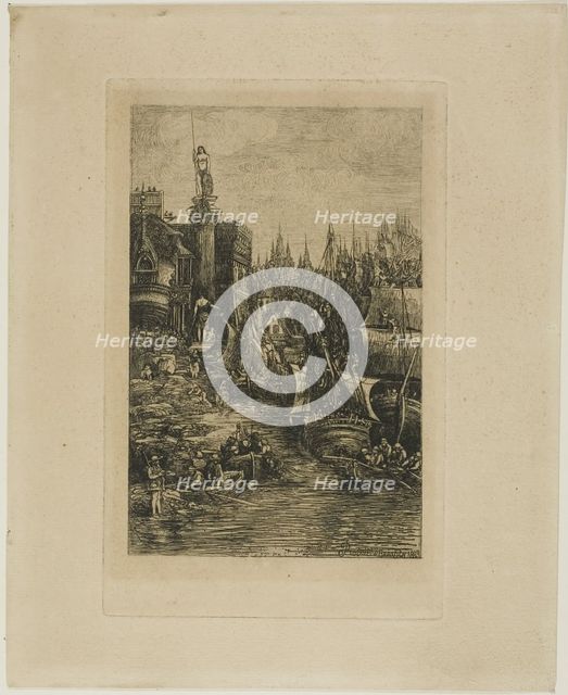 My Dream, 1883. Creator: Rodolphe Bresdin.