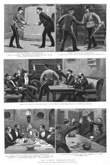 'My First Embarkation; The experiences of a Marine Subaltern on Joining his Ship 1890. Creator: Unknown