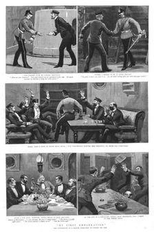 'My First Embarkation; The experiences of a Marine Subaltern on Joining his Ship 1890. Creator: Unknown