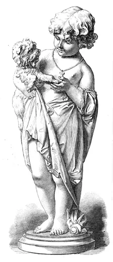 ‘My First Friend," by F. Barzaghi, 1872. Creator: Unknown