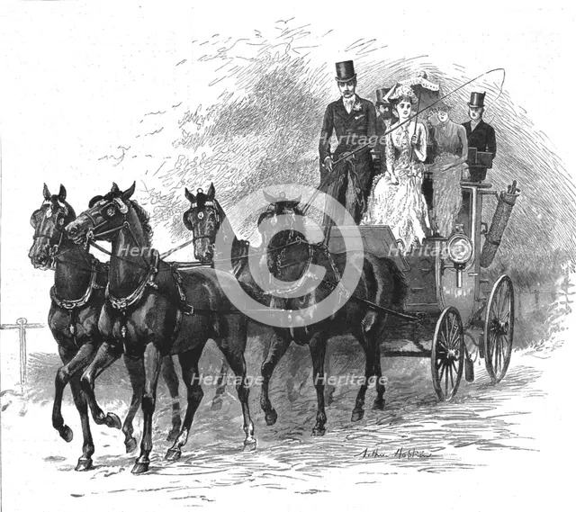'My First Season'; A Drive to Hurlingham, 'I had a box seat next to Sir Guy who is very proud of his Creator: Arthur Hopkins.