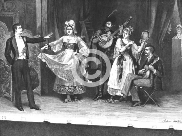 'My First Season'; Private Theatre--A Dress Rehearsal', 1890. Creator: Arthur Hopkins.