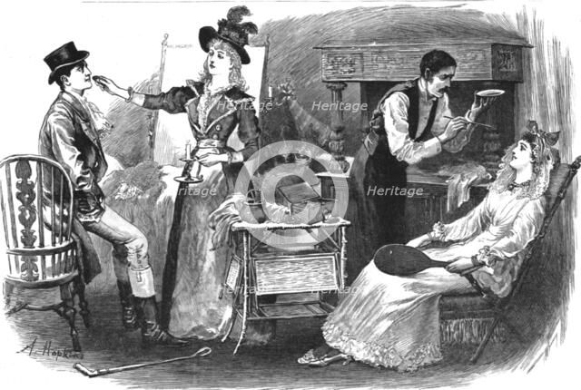 'My First Season'; The Green Room', 1890. Creator: Arthur Hopkins.
