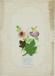 My Hearts Best Love (Valentine), c. 1850. Creator: Unknown
