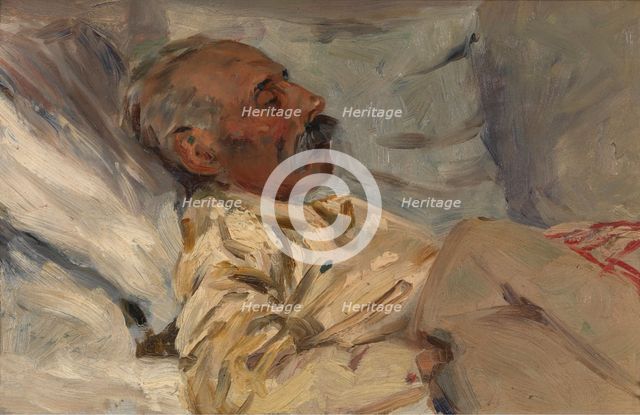 My Ill Grandfather, 1892. Creator: Henri Evenepoel.