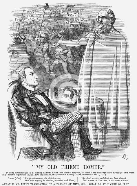 "My Old Friend Homer", 1872. Creator: Joseph Swain.