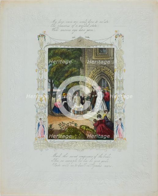 My Love, Vain Are Words (Valentine), c. 1850. Creator: Unknown.