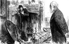 "My Lord was jabbering over a pistol when the Doctor arrived...", 1880. Creator: Joseph Swain