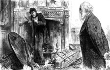 "My Lord was jabbering over a pistol when the Doctor arrived...", 1880. Creator: Joseph Swain