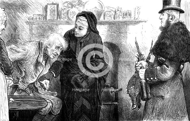 "My Lady's pheasants and port wine mostly went in that way, as…in the late Lord's time…", 1880. Creator: Unknown.