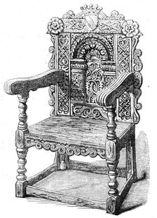 "My Lady's Chair", at Corby Castle, formerly belonging to the Countess of Derwentwater, 1862. Creator: Unknown