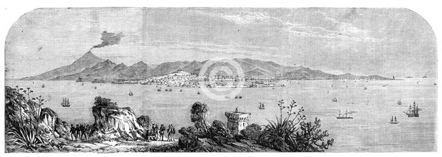 "My Last Look at Sicily", taken by our special artist, Frank Vizetelly, from the coast of..., 1860. Creator: Unknown.
