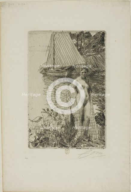 My Model and my Boat, 1894. Creator: Anders Leonard Zorn.