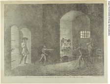 My Meeting with My Brother in the Tower of Fort St. Jean, Marseille, August 1793, 1806. Creator: Antoine Philippe d'Orléans