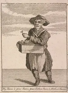 My Name & Your Name, your Fathers Name & Mothers Name Cries of London, (c1688?). Artist: Anon