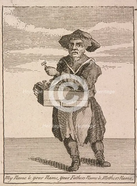 'My Name & Your Name, your Fathers Name & Mothers Name', Cries of London, (c1688?). Artist: Anon