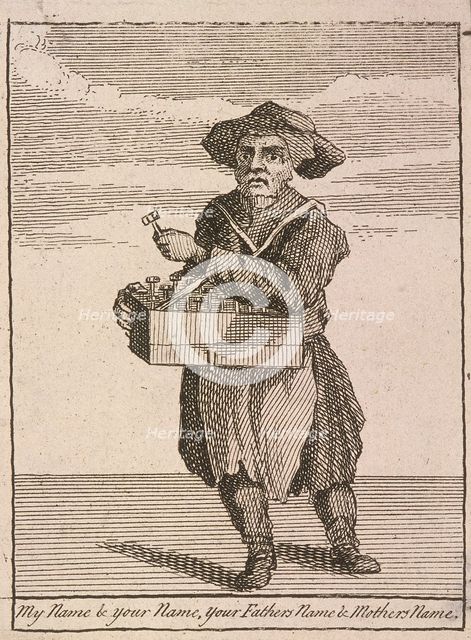 'My Name & Your Name, your Fathers Name & Mothers Name', Cries of London, (c1688?). Artist: Anon