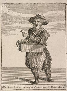 My Name & Your Name, your Fathers Name & Mothers Name Cries of London, (c1688?). Artist: Anon