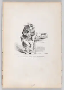 My new master from Scenes from the Private and Public Life of Animals, ca. 1837-47. Creator: Louis-Henri Brevière